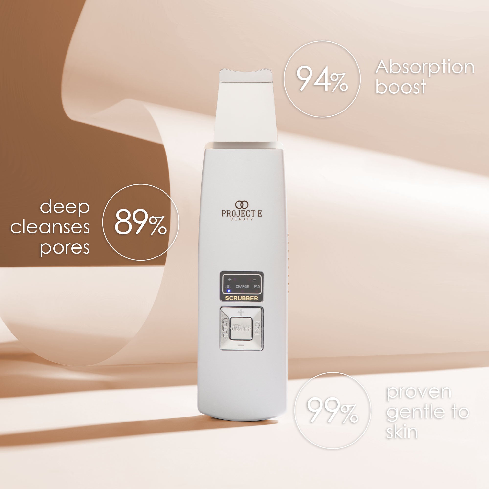 UltraGlow | Ultrasonic Skin Scrubber - Project E Beauty