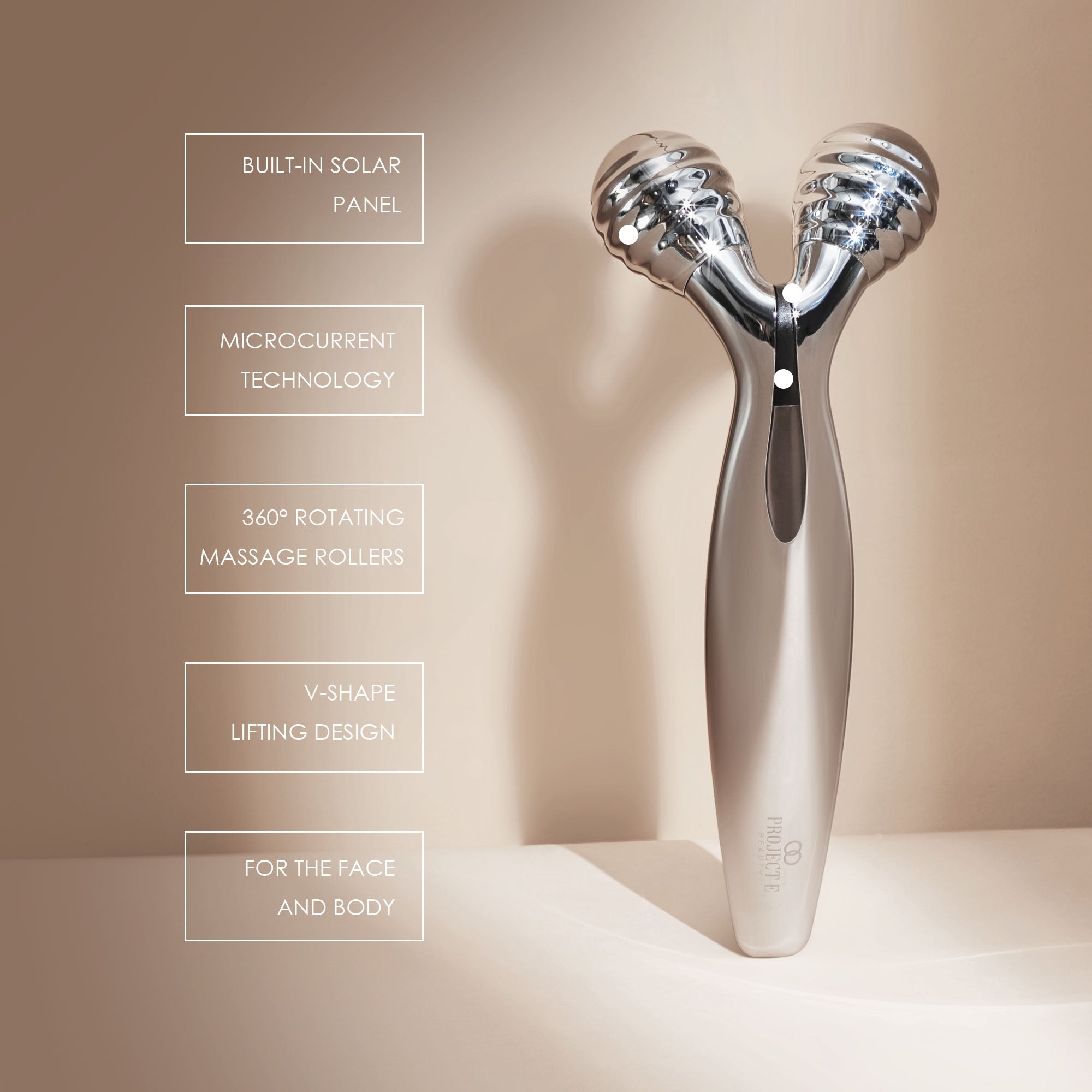 VORA | Microcurrent Facial Roller - Project E Beauty