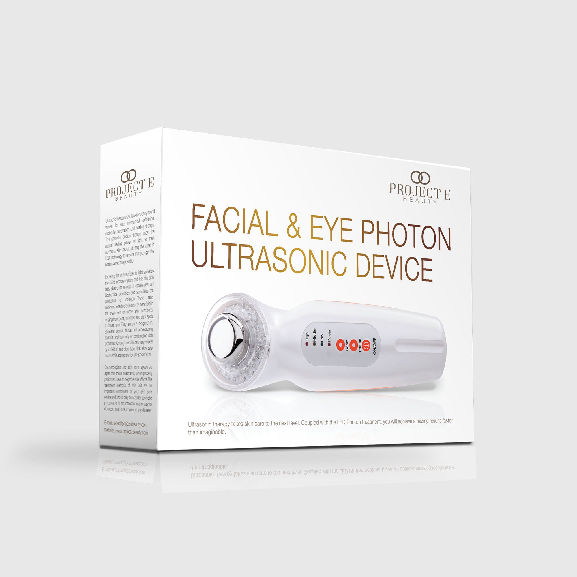 SkinSonic | LED Ultrasonic Wand - Project E Beauty